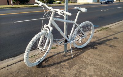 Ghost Bike Placed on Franklin Ave.